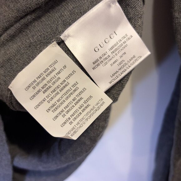 Gucci Classic Vintage Grey Cardigan - Picture 5 of 8